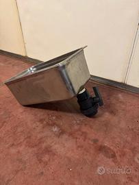 vasca scolo con rubinetto professionale