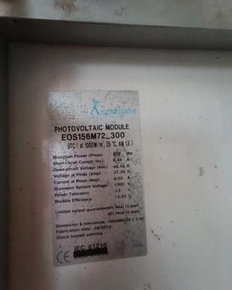 pannelli fotovoltaici 300w