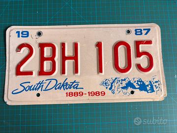 Targa originale South Dakota (USA)