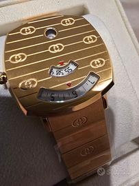 Gucci Grip Watch Gold PVD - 38mm - Nuovo con Pelli