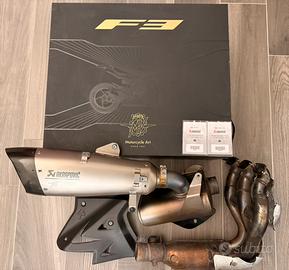 Scarico Akrapovič in Titanio per MV Agusta F3 800