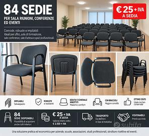 Sedie imbottite con braccioli