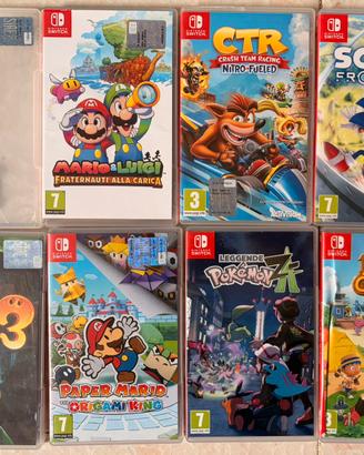 8 giochi per Nintendo Swicht - Mario - Pokemon