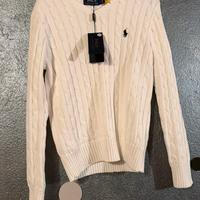 Polo Ralph Lauren Maglione Cable Knit  Bianco