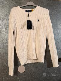 Polo Ralph Lauren Maglione Cable Knit  Bianco