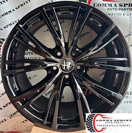4 CERCHI IN LEGA ORI RAGGIO 18 ALFA ROMEO STELVIO