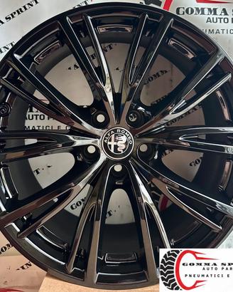 4 CERCHI IN LEGA ORI RAGGIO 18 ALFA ROMEO STELVIO