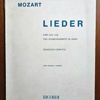 Mozart - Lieder - Ed. Ricordi, 1956. Voce e Piano