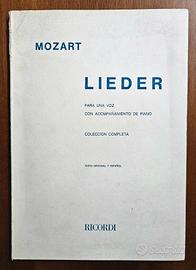 Mozart - Lieder - Ed. Ricordi, 1956. Voce e Piano