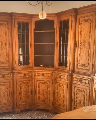 Credenza angolare in legno massello