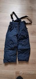 pantaloni sci taglia 110