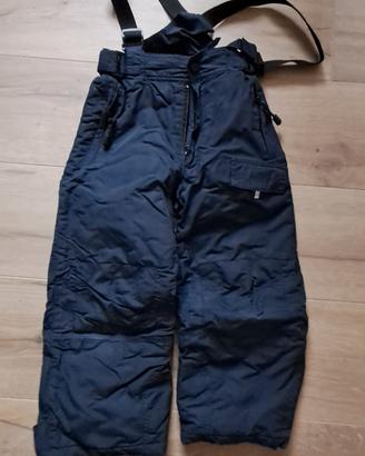 pantaloni sci taglia 110