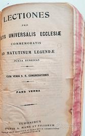Libro Antico Religione Latino - 1914