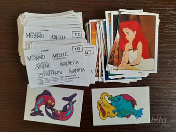 100 figurine diverse La sirenetta panini 1990