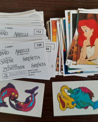 100 figurine diverse La sirenetta panini 1990