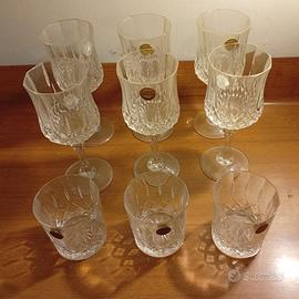 2 servizi bicchieri cristallo