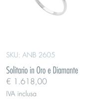anello solitario comete ANB2605
