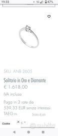 anello solitario comete ANB2605