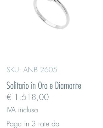 anello solitario comete ANB2605