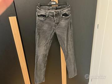 Jeans Uomo Sonny Bono Taglia 44 Grigio Slim Fit