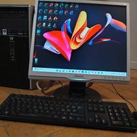 COMPUTER FISSO DESKTOP VELOCE SSD COMPLETO MONITOR