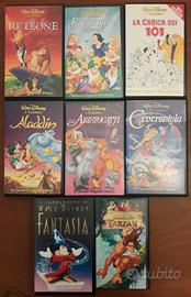 Lotto 8 VHS Disney Classici originali Anni 90