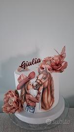 torta scenografica  bimba