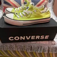 Converse All stars basse giallo neon