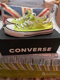 Converse All stars basse giallo neon