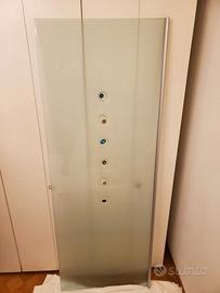 Porta con murrine Henry Glass in vetro satinato