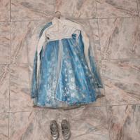 Vestito elsa bambina carnevale