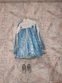 Vestito elsa bambina carnevale