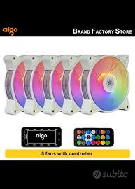 Kit Ventole 120mm rgb bianche 