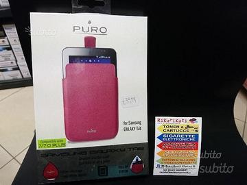 Custodia In Vera Pelle Per Samsung Galaxy Tab Rosa