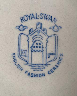 Servizio da dolce Royal Swan English Ceramics