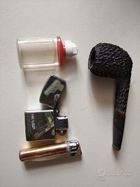 pipa + accendini vintage