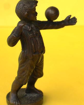3 STATUETTE Bronzo - 11 cm - Italia 1905