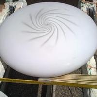 Plafoniera spirale in vetro