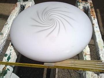 Plafoniera spirale in vetro