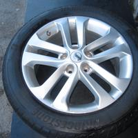 RUOTA-CERCHIO IN LEGA 5 FORI+PNEU 215/R17 X NISSAN