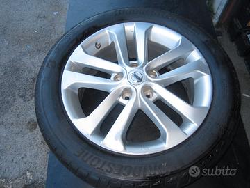 RUOTA-CERCHIO IN LEGA 5 FORI+PNEU 215/R17 X NISSAN