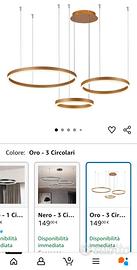 Lampada a sospensione moderna a LED