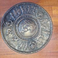 Piastra-Piatto bassorilievo  in bronzo