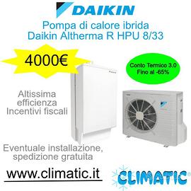 Pompa di calore ibrida Daikin Altherma R HPU 8/33
