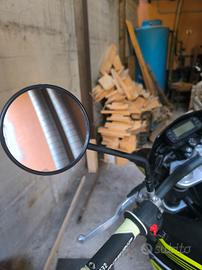 Coppia specchietti Round nero Moto / Enduro