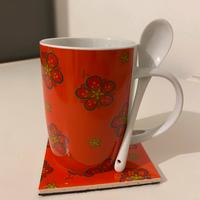 Tazza MUG /cucchiaino/sottotazza natalizia