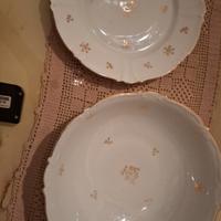 Insalatiera + piatto da portata porcellana vintage