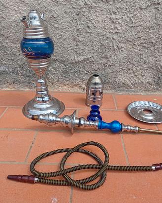 Narghilé Shisha grande originale egiziano blu