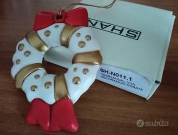 Piccola ghirlanda natalizia Ceramica Shan