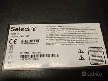 LED TV SELECLINE 32" DVB-T2 HEVC SCHERMO GUASTO